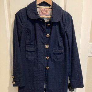 Juicy Couture jacket - navy, cotton blend size S